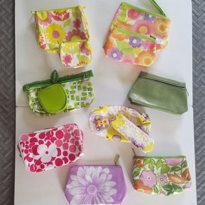 Lot of 12 Cute Clinique Makeup Bags